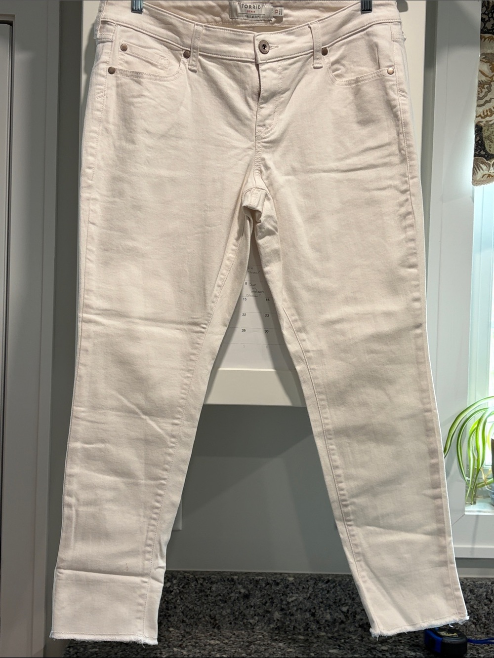 White Women's Jeans - Classic Fit - Picture 3 of 14